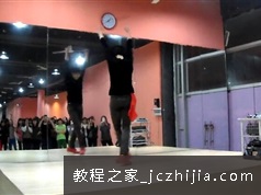 爵士舞蹈镜面示范分解教学_Electric Shock简单的女生爵士舞