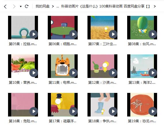 科普动画片《这是什么》，开启科学探索之旅！（100集）