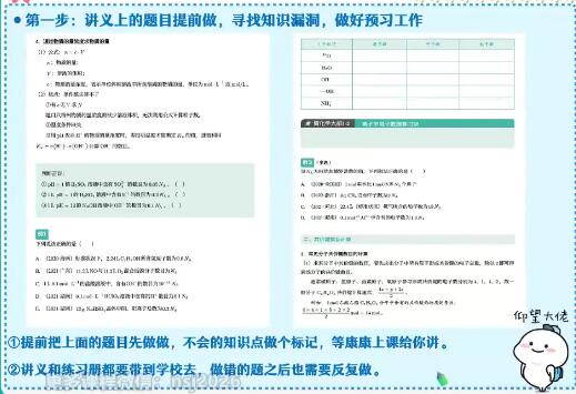 【康冲化学】2024高三高考化学秋季班网课视频